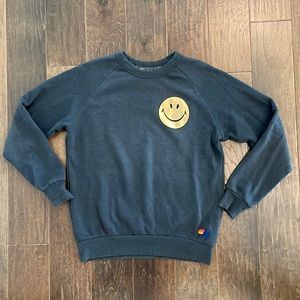 Aviator Nation smiley 2 crew sweatshirt size XS